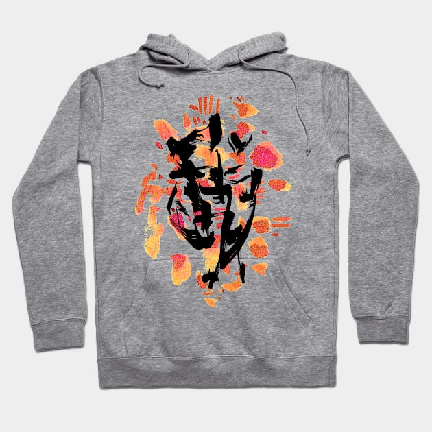 Abstract Face COLOR Background Hoodie by Nikokosmos